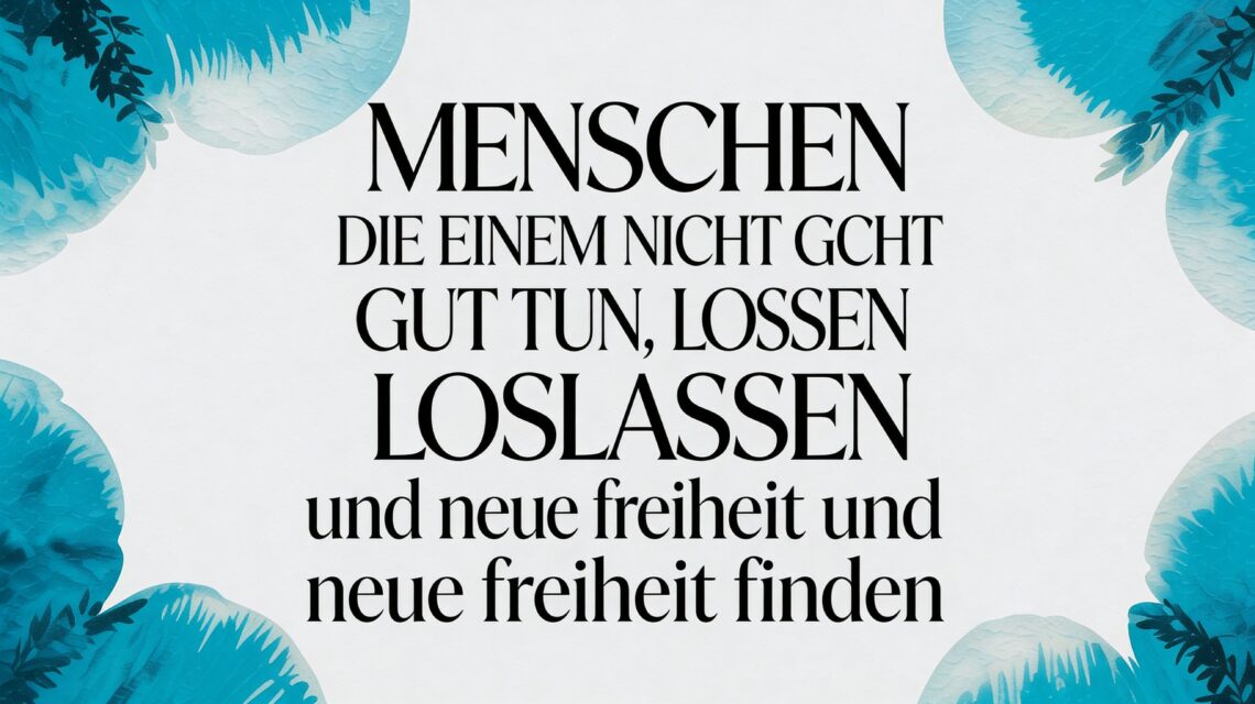 Menschen die einem nicht gut tun loslassen: dein weg in die freiheit - letting go of people who dont do you good quote